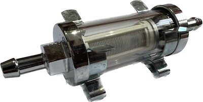 Glas Kraftstofffilter waschbar 1/4'' mit Fix Clips, Classic Mini, Rauch, Minor, A