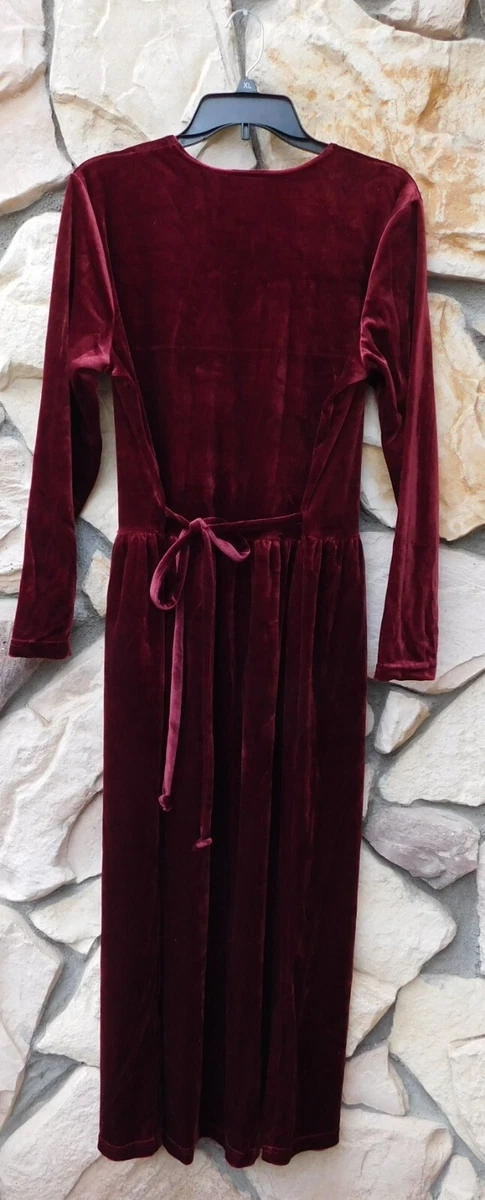Velour burgundy dress cheap