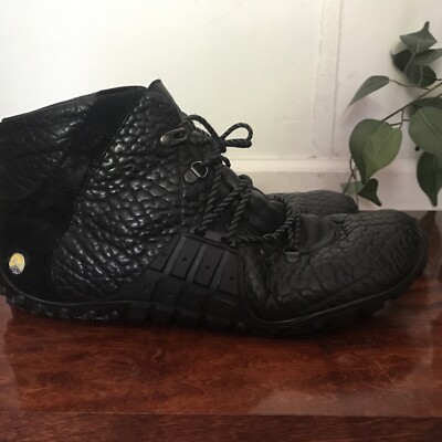 Joe Nimble Mens US 13 UK 12 High Top Nimbletoes Athletic Black Vibram Sole