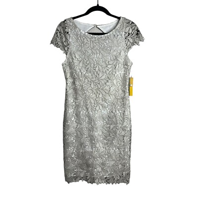 blue lace dress with white collar Self-portrait - Blue Lace Collared Midi Dress