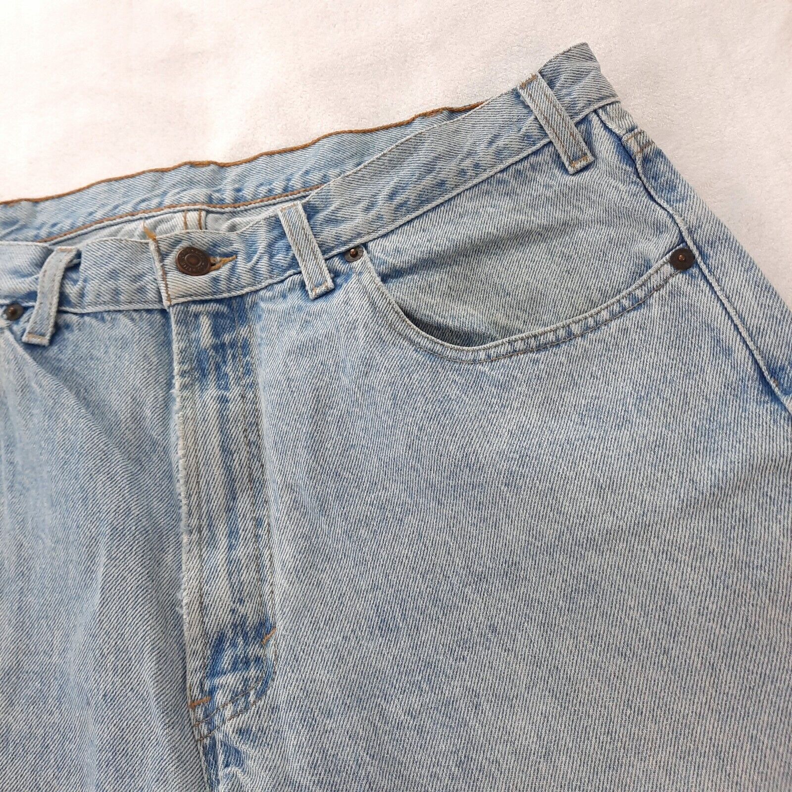 Vintage Gap Jeans Mens 38x28 Blue Light Denim Cot… - image 5