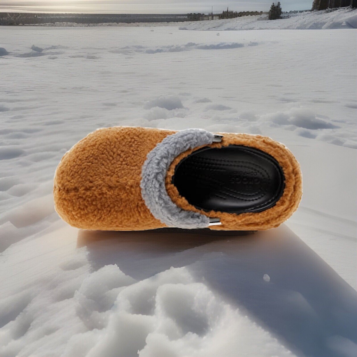 Crocs x Lil Nas X Mega Crush Rare Brown Sherpa Clogs Designer NEW Fast Ship Crocs Mega Crush Clog x Lil Nas X in Brown | SVD USA main image 4