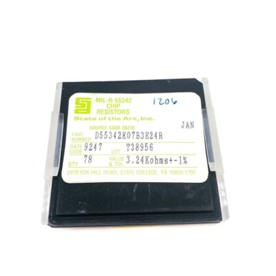 State of the Art D55342K07B3E24R Thin Film Chip Resistors 3.24k Ohms  ±1%