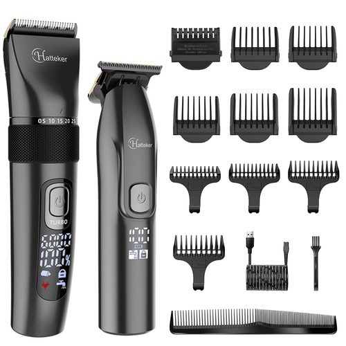 Professional Hair Clipper and Trimmer Set, Barber Clippers Set Cordless for Men - Picture 24 of 24