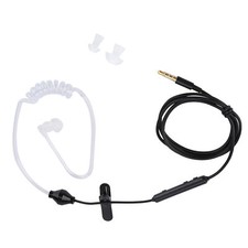3.5mm Air Tube Headset In-Ear Security Earpiece Earphone Mic For IOS Fit