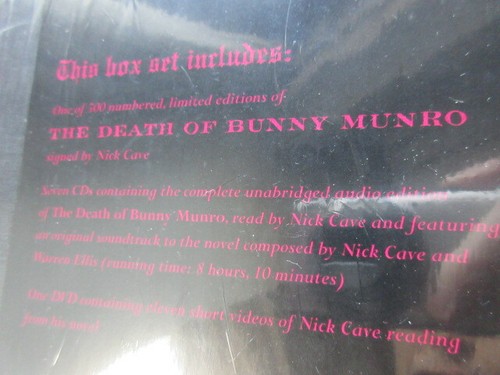 Nick Cave Death of Bunny Munro 7 CD + DVD + Book Box Limited 500 only Signed - Picture 6 of 11