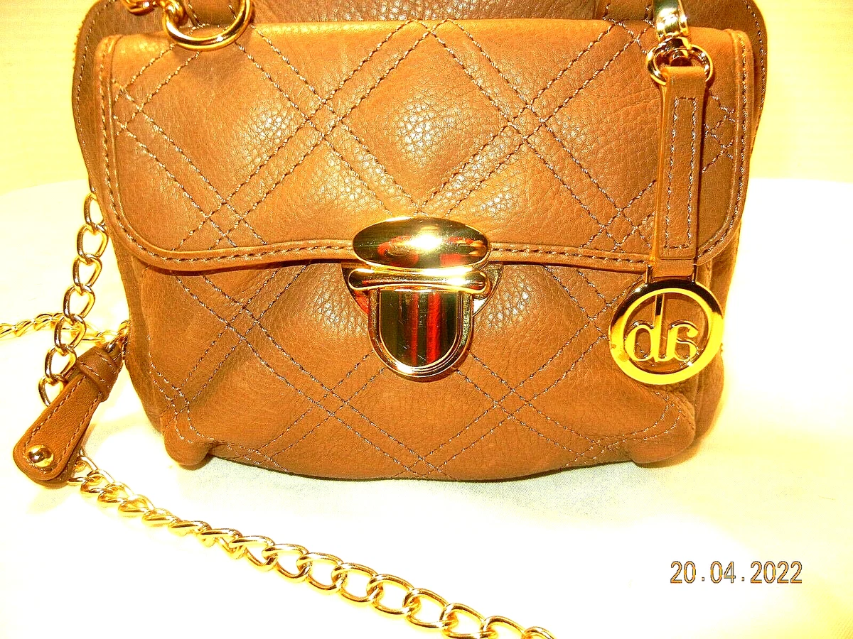 AUDREY BROOKE CROSSBODY PURSE HANDBAG CAMEL DEEP TAN eBay