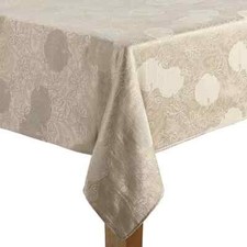NEW Celebrate Fall Thanksgiving Pumpkin Jacquard Fabric Tablecloth 60 X 102 NWT