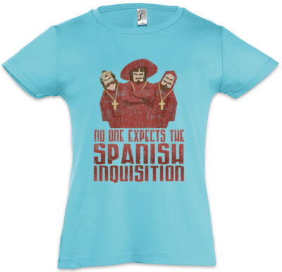 No One Expects The Spanish Inquisition Kids Girls T-Shirt Monty Fun Python