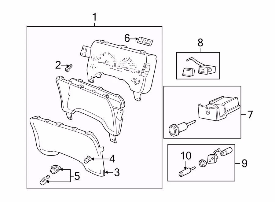 05011250AA DODGE RAM B1500 B2500 PANEL DE INSTRUMENTOS CALIBRE CLÚSTER LENTE 1998-20 NOS Foto 4 de 4