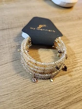 G by Gennaro Expandable Stretch Layered Wrap Bangle Bracelet