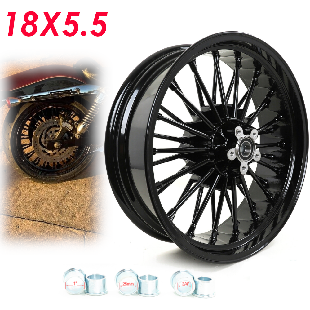 18x5.5 Fat Spoke Rear Wheel Rim for Harley Dyna Wide Glide Low