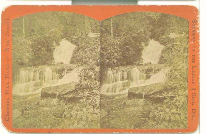 G1033~ PENNSYLVANIA Zellner Glen Onoko Falls Terrace Falls Stereoview
