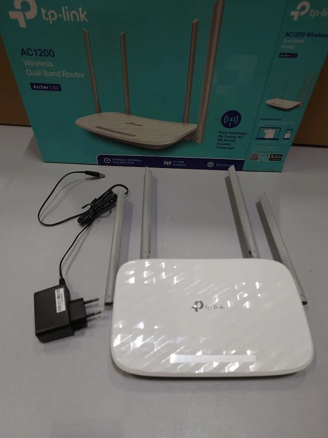 TP-Link Archer C50 AC1200 Router - Gebraucht, Funktioniert, Mit Ladegerät - Bild 2 von 4