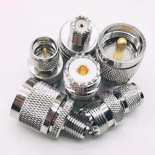 5.5 PL259 SO239 UHF Plug to Mini UHF Female/Male Jack RF Adapter Connector Lot