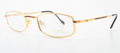 S.T. DUPONT Brille Eckig M D077 20 V6050 49-21 135 23KT GP Gold