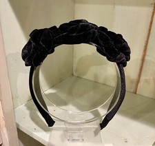 Elegant Black Flower Velvet Women's Headband