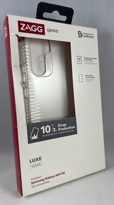 Zagg Gear4 Luxe Series Samsung Galaxy A54 5G Clear Wireless Charging Compatible