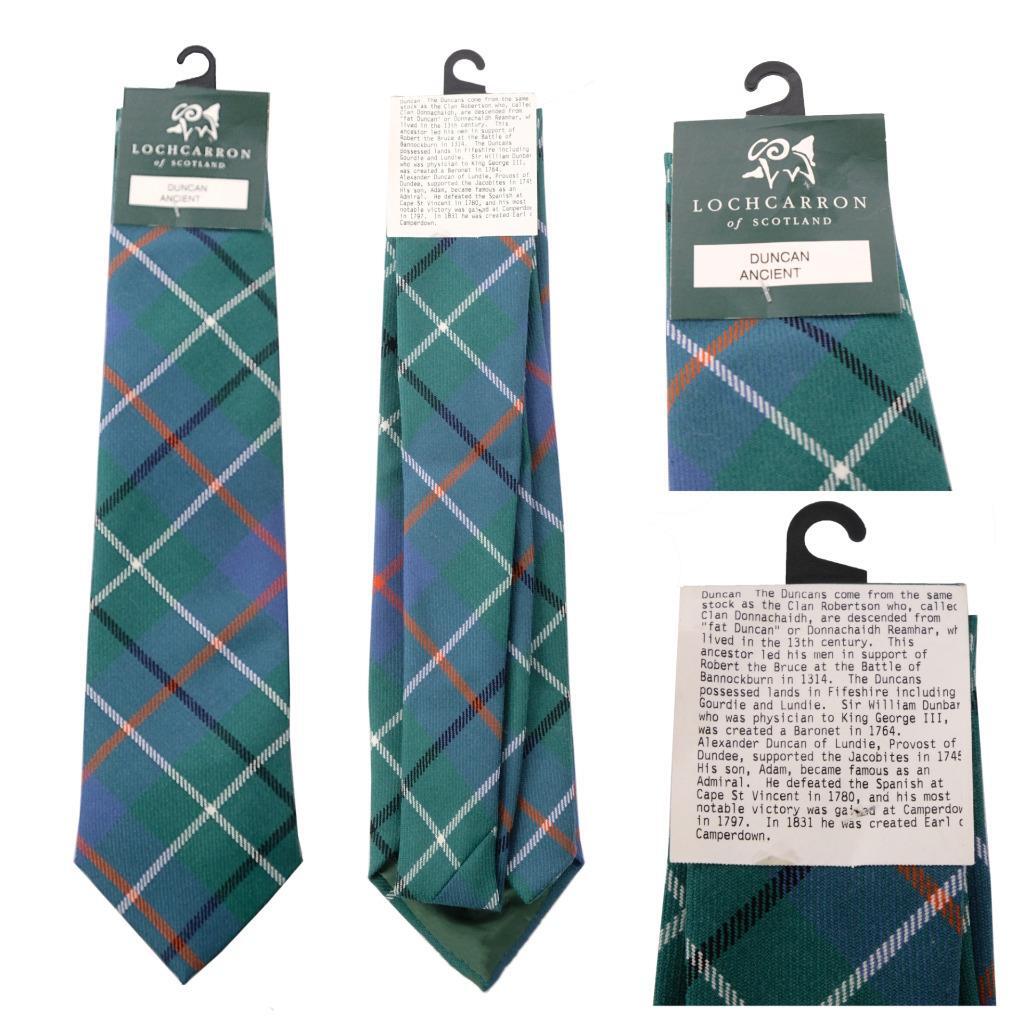 NWT LOCHCARRON of Scotland Duncan Ancient Neck Tie Tartan Plaid