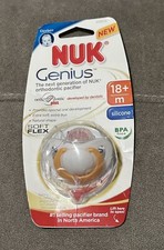 NUK Genius orthodontic pacifier - NEW - BPA Free - 18 months, Size 3 Orange