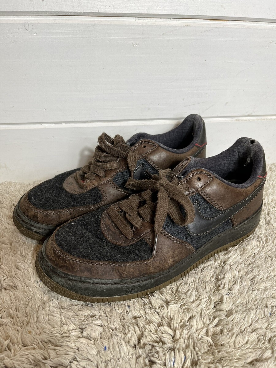 Nike Air Force Inside Out Brown Low Mens trainers 312486-201 Size UK  42 EU