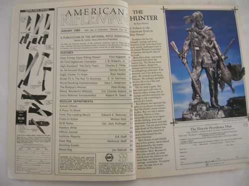 Vintage AMERICAN RIFLEMAN Magazine, January 1983 Excellent Condition - Picture 3 of 4