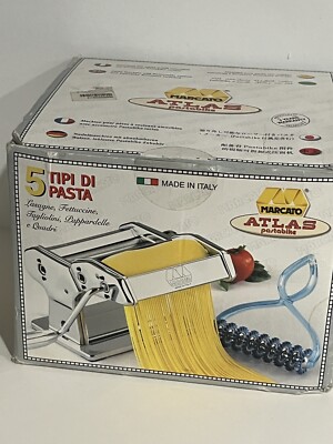 New In Box! Marcato Atlas Pastabike Pasta Machine MadeItaly Vintage Noodle Maker