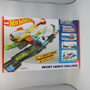hot wheels track builder system rocket launch challenge