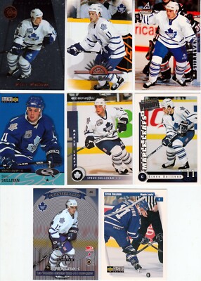   Huge 45 + different STEVE SULLIVAN card lot 1997 - 2013 Leafs Hawks Predators
