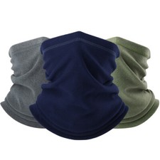 Winter Neck Gaiter Breathable Mask Polar Fleece Warmers Face Cover Scarf Bandana