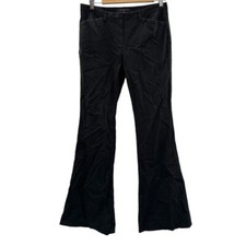 Theory Black Mid Rise Flare Wide Leg Made in USA Dress Pants Size 6