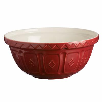 Mason Cash Red Ceramic Chip Resistant 24cm Mixing Bowl UK