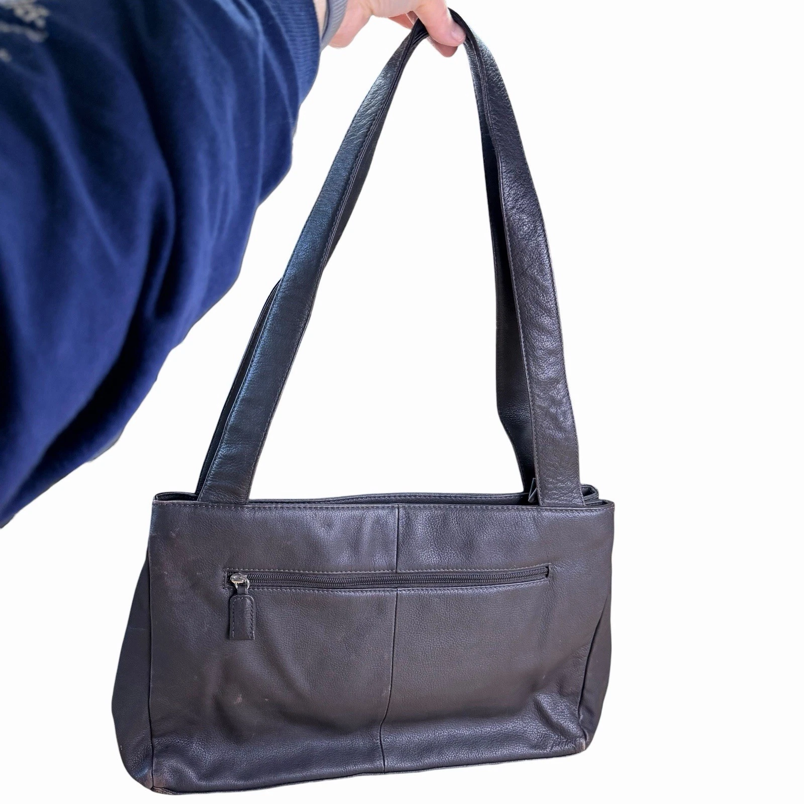 Lord & Taylor Leather Purse Shoulder Bag Brown Medium Casual