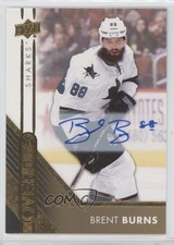 2016-17 Upper Deck Overtime Gold Foil Auto Brent Burns #160 Auto nr3
