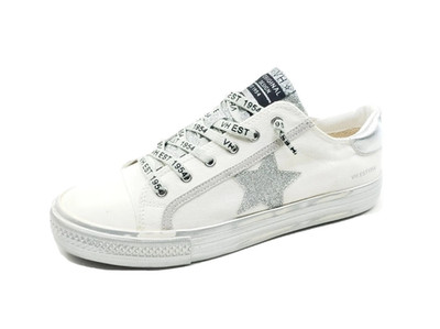 Vintage Havana Alive Womens Sneakers Low Top Star Glitter  White Size 10