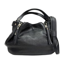 BURBERRY Maidstone Shoulder Handbag Calfskin Black 3963675