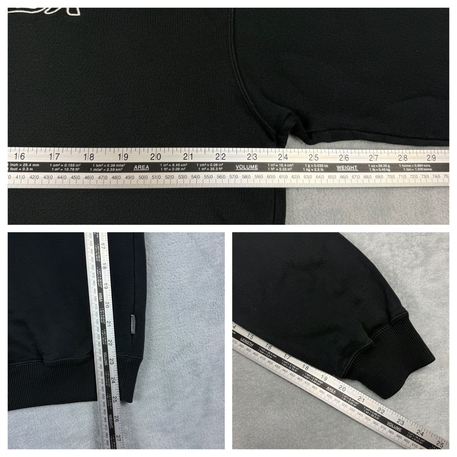 Vintage Reebok 2000's Y2K Black Spellout Oversized Oversized Sz Small Sweatshirt image 6
