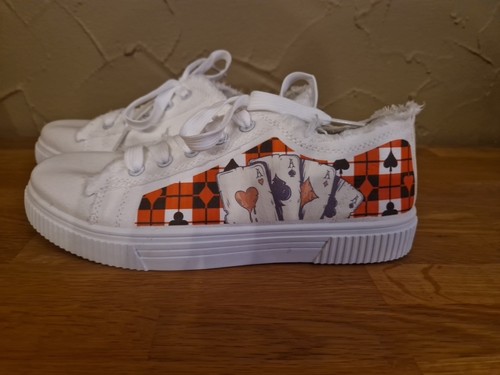 Schuhe Sneaker Spielkarten Poker weiß Größe 40 NEU - Bild 1 von 4