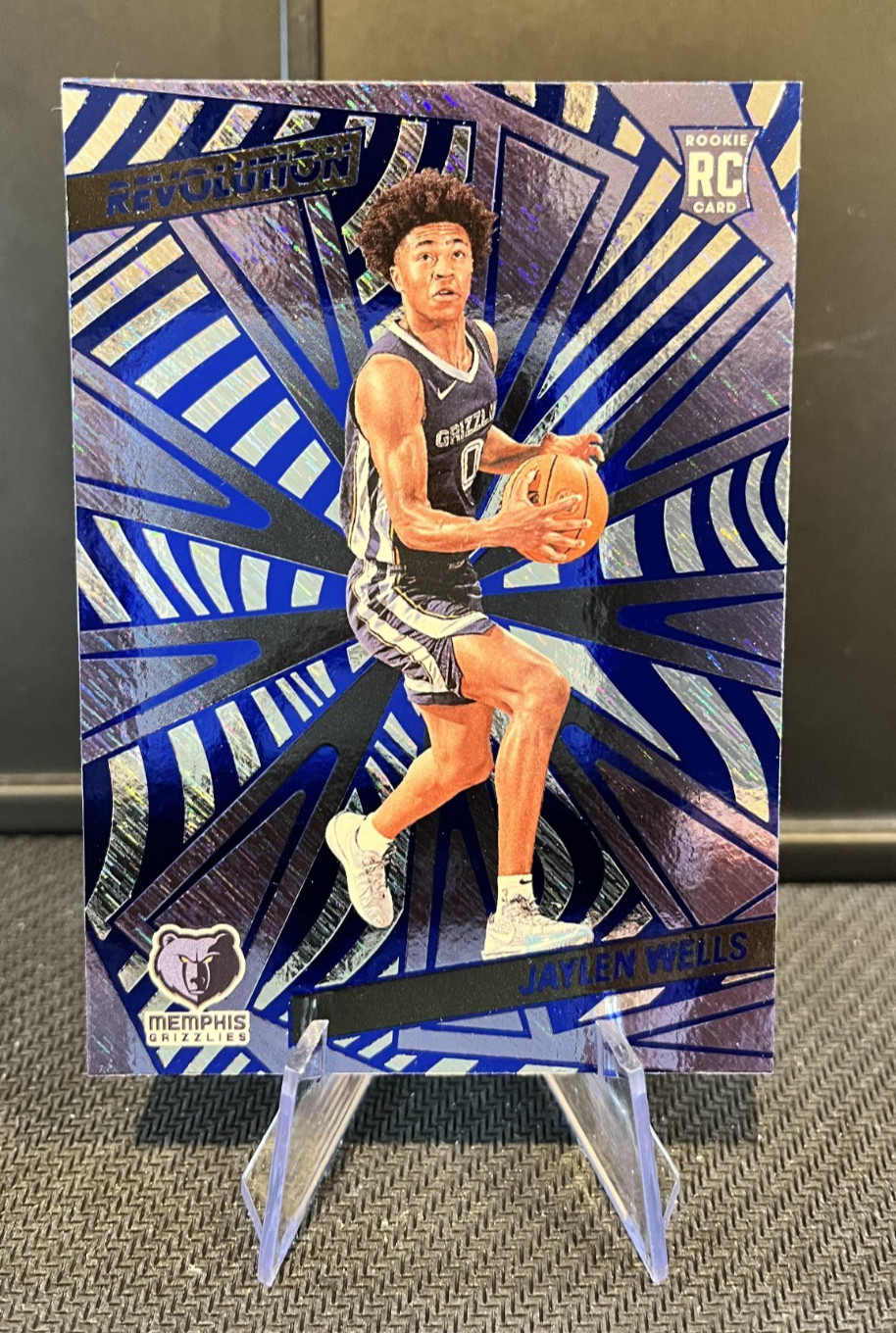 2024-25 Panini Revolution - Rookies Jaylen Wells #130 Blue Storm (RC) Grizzlies