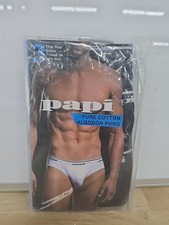 Papi Low Rise Briefs 3 pack black, large 36-38