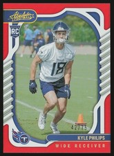 2022 Panini Absolute #180 Kyle Philips Spectrum Orange #/75 SN,RC