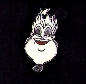 Disney Pin Wdw Hidden Mickey Villain Faces Sea Witch Pin