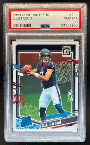 2023 Donruss Optic C.J. Stroud Rated Rookie #244 Texans PSA 10