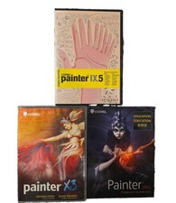 Set Of 3 Corel Painter DVDs Painter 2015, Painter X3, Painter IX.5