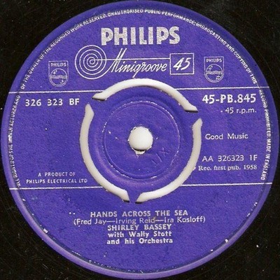 Shirley Bassey - Hands Across The Sea, 7'', (Vinyl)