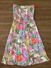 Lilly Pulitzer for Target Nosey Posey Strapless Tube Maxi Dress Women's Size 3XL