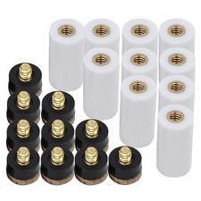 OCR  12mm Hard Brown Cue Tips Billiard Replacement Screw-on with