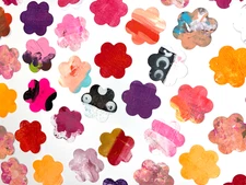 Handmade Collage Flower Cuts • 50 Mixed Media Paper Cuts for Junk Journals & Art