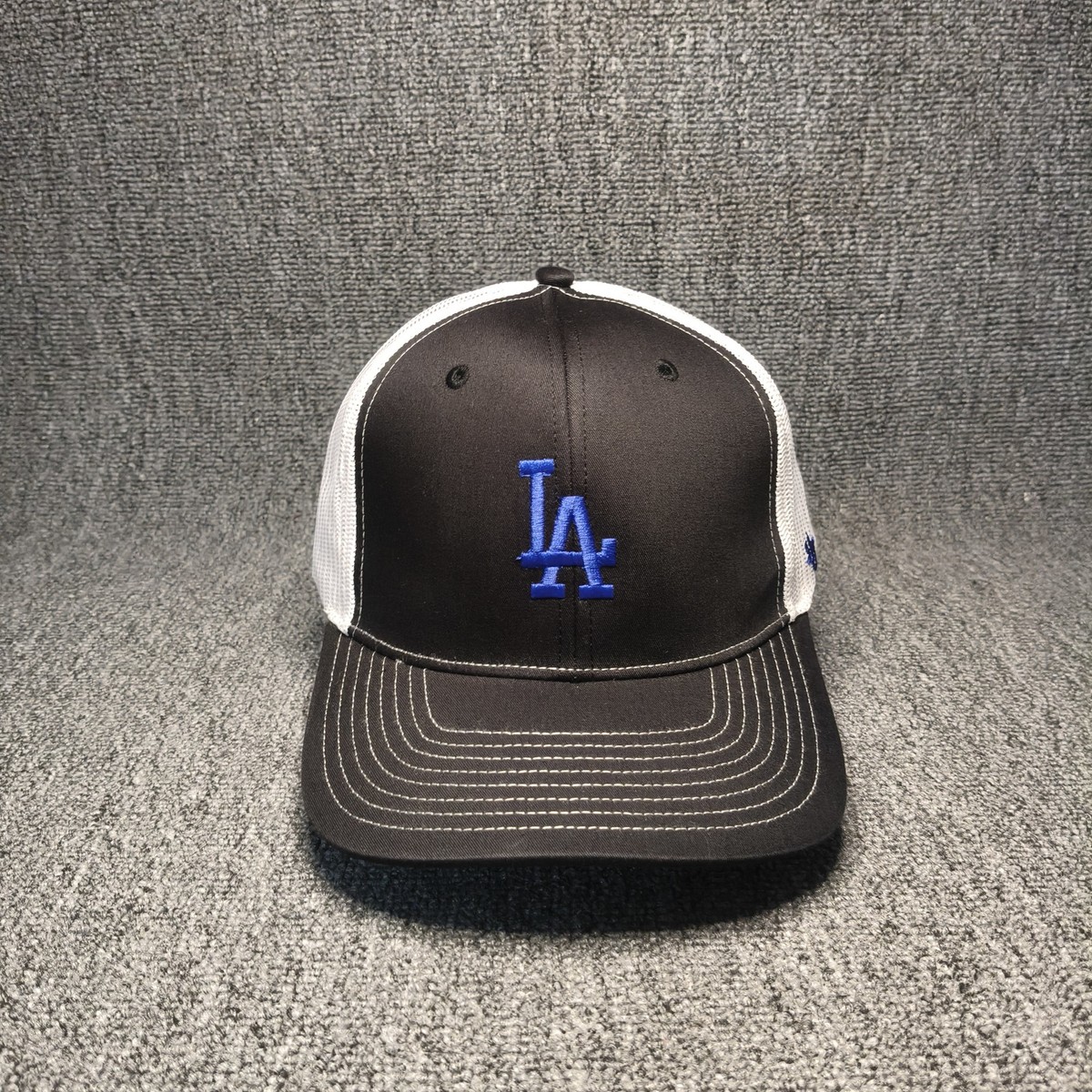 '47 Brand Los Angeles Dodgers MLB Trucker Hat Black White Snapback Cap