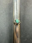 2.2g VTG Navajo Sterling Silver 925 Turquoise Ring Size 7.25 Jewelry Lot G